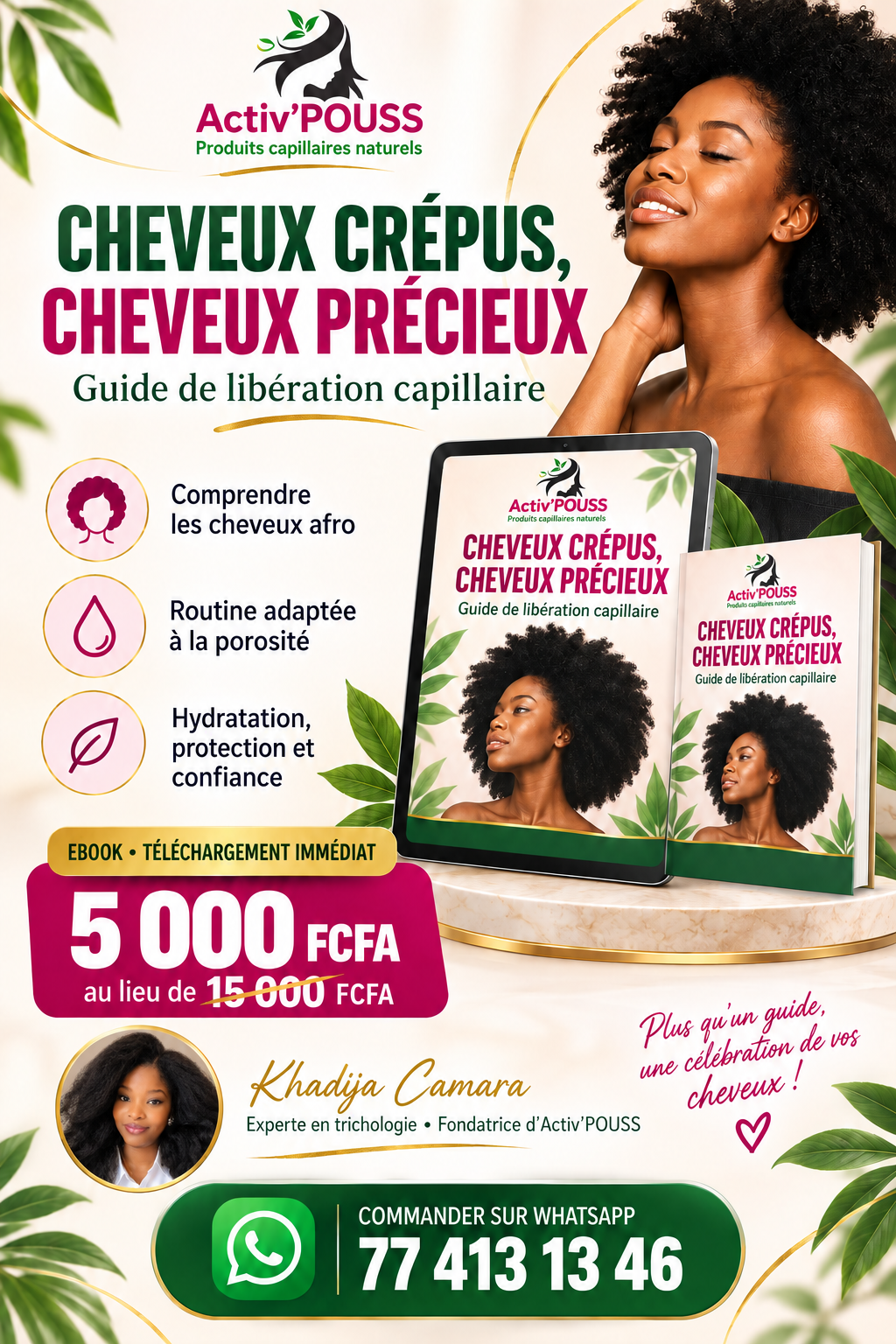 Affiche de l’ebook Cheveux Crépus, Cheveux Précieux